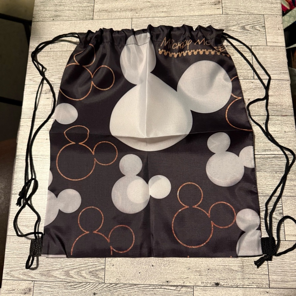 Disney Mickey Mouse Lightweight Drawstring School Backpack, Travel Bag Daypack
